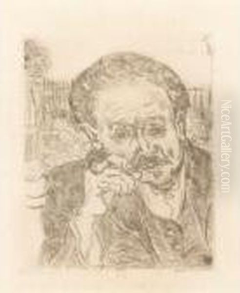 Portrait Of Dr. Gachet (van Heugten / Pabst 10) Oil Painting by Vincent Van Gogh