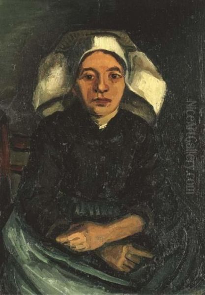 Peasant Woman, Half-figure, Sitting Oil Painting by Vincent Van Gogh