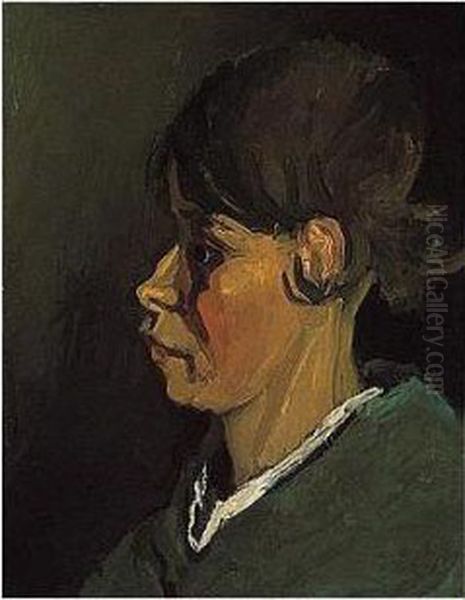 Tete De Paysanne: Profil Gauche Oil Painting by Vincent Van Gogh