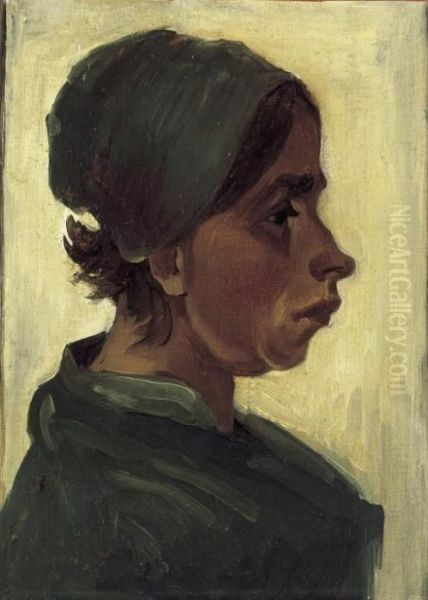 Peasant Woman, Head Oil Painting by Vincent Van Gogh