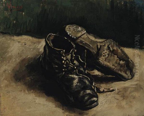 A Pair Of Shoes Oil Painting by Vincent Van Gogh