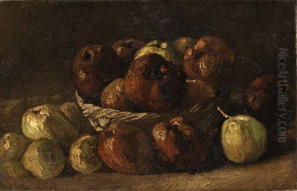 Still Life, Basket With Apples
Oil On Canvas Oil Painting by Vincent Van Gogh