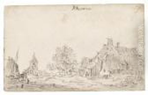 View Of Renkum Oil Painting by Jan van Goyen