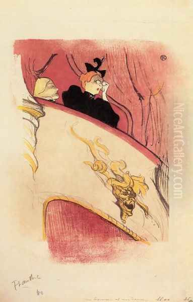 The Box with the Guilded Mask Oil Painting by Henri De Toulouse-Lautrec