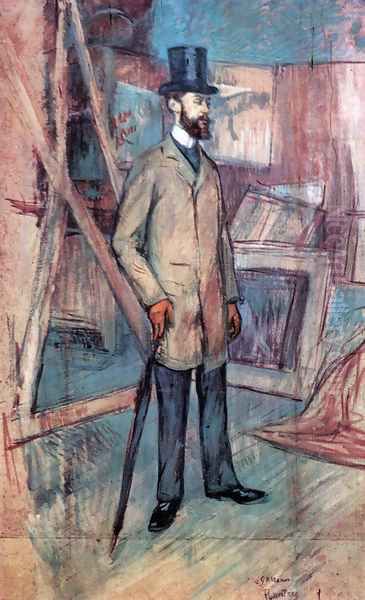 Portrait of Georges-Henri Manuel 2 Oil Painting by Henri De Toulouse-Lautrec