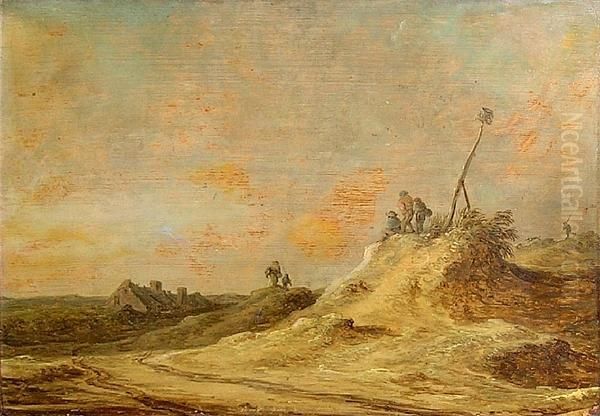 The Dunes Of Scheveningen Oil Painting by Jan van Goyen