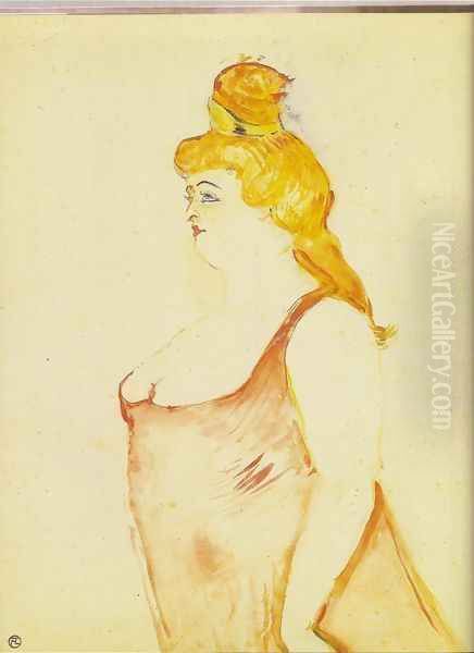 Cocyte in the 'Belle Hélene' Oil Painting by Henri De Toulouse-Lautrec