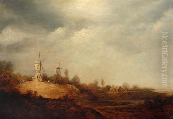 Dutch Landscape Oil Painting by Jan van Goyen