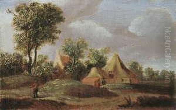 Bewaldete Landschaft Mit Oil Painting by Jan van Goyen