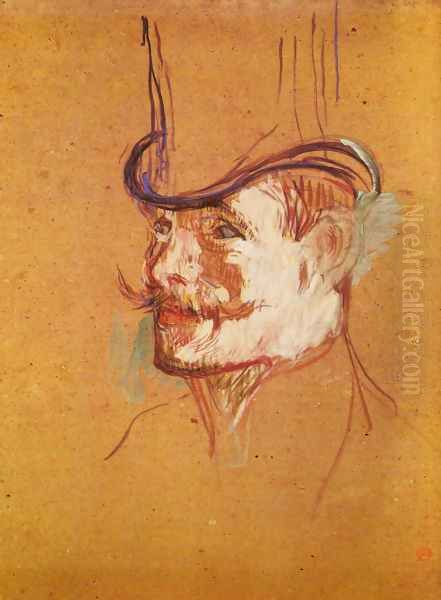 Mr Warner Oil Painting by Henri De Toulouse-Lautrec