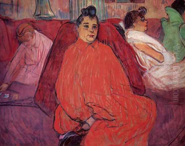 The sofa 2 Oil Painting by Henri De Toulouse-Lautrec