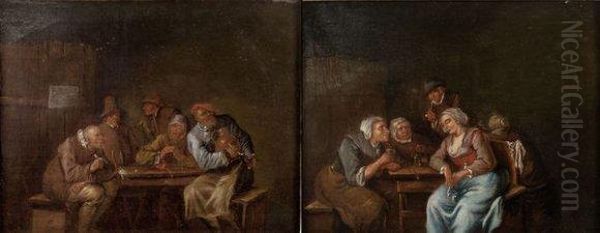 Interieurs De Taverne Oil Painting by Egbert Jaspersz. van, the Elder Heemskerck