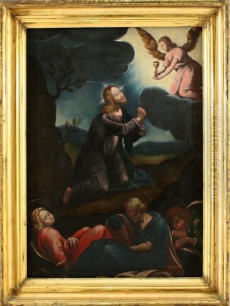 Jesus Im Garten Gethsemane Oil Painting by Egbert Jaspersz. van, the Elder Heemskerck