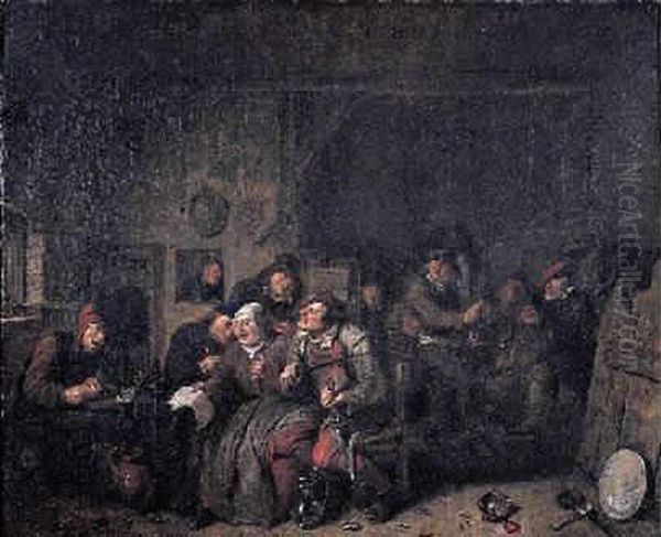 Heemskerk : Les Joyeux Chanteurs Oil Painting by Egbert Jaspersz. van, the Elder Heemskerck