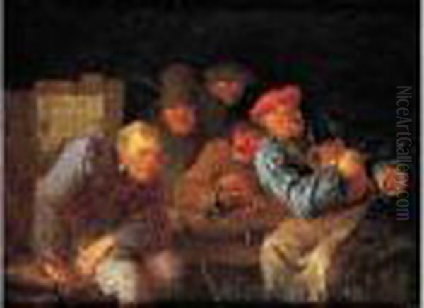 Scenes De Taverne Oil Painting by Egbert Jaspersz. van, the Elder Heemskerck