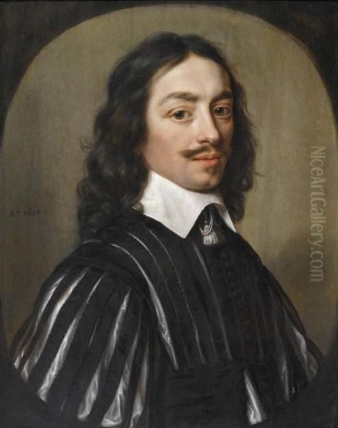 Portrait Of A Nobleman Oil Painting by Gerrit Van Honthorst