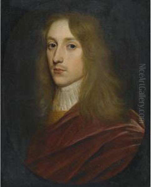 Portrait Of A Gentleman, Said To Be Prince Rupert Of The Rhine Oil Painting by Gerrit Van Honthorst