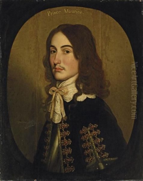 Portrait Of Maurice Of Nassau Oil Painting by Gerrit Van Honthorst