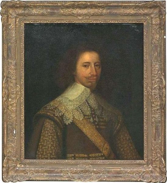 Portrait Of An Elegant Man. Oil/canvas/canvas Oil Painting by Gerrit Van Honthorst