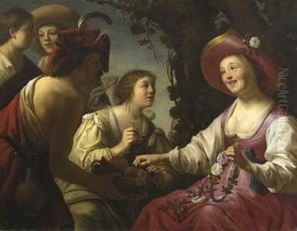 Allegorie Des Sommers. Oil Painting by Gerrit Van Honthorst