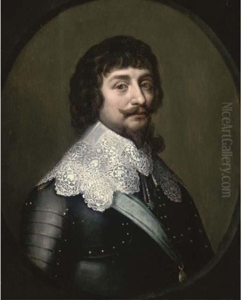 Portrait Of Frederick V Of Bohemia, The Winter King, Electorpalatine Oil Painting by Gerrit Van Honthorst