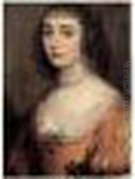 Portrait De La Princesse Elisabeth De Boheme Oil Painting by Gerrit Van Honthorst