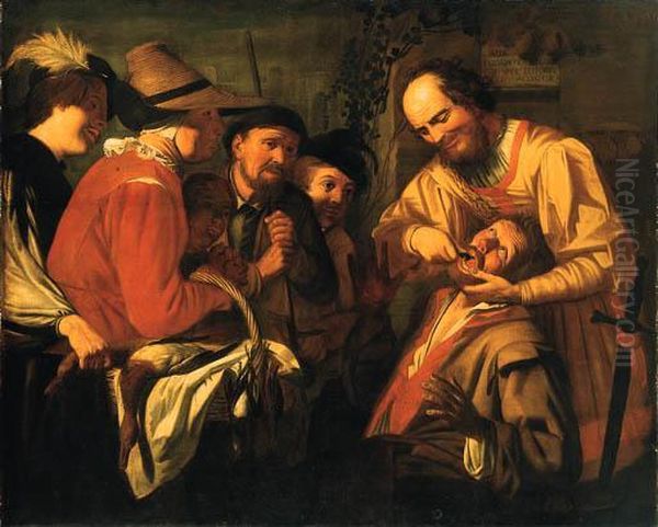 The Tooth Extractor Oil Painting by Gerrit Van Honthorst