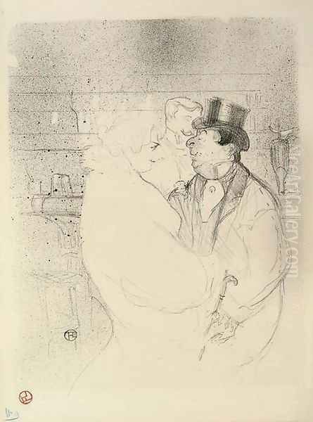 Ida Heath au bar Oil Painting by Henri De Toulouse-Lautrec