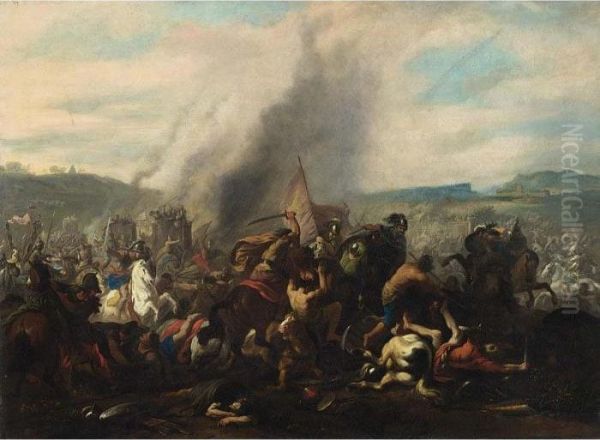 The Alexander Battle Oil Painting by Jan von Huchtenburgh