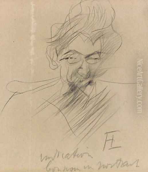 Portrait d'homme Oil Painting by Henri De Toulouse-Lautrec