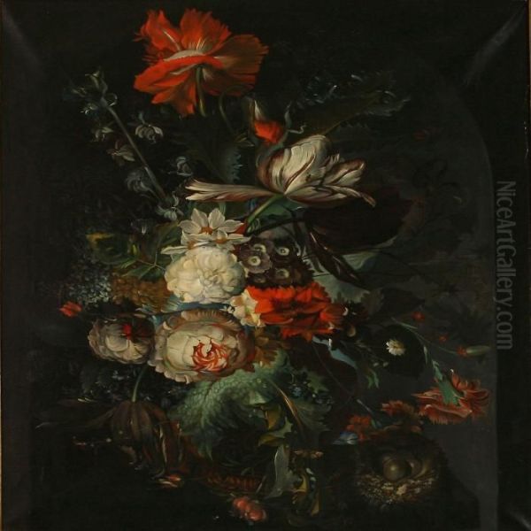 Still Life Oil Painting by Jan Van Huysum