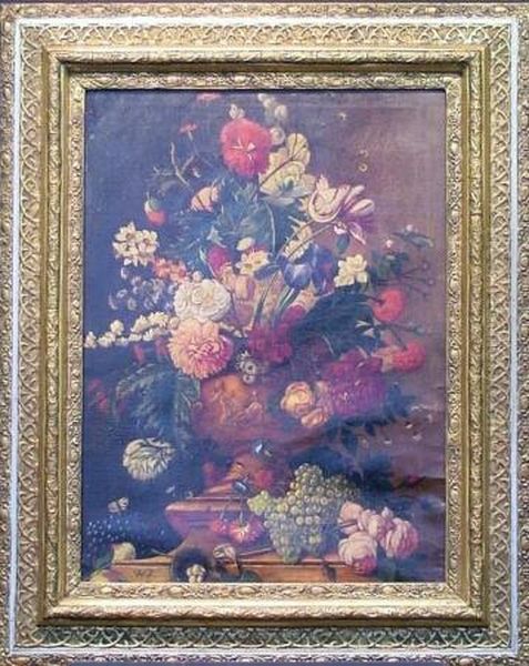 Floral Still Life
Initialed Oil Painting by Jan Van Huysum