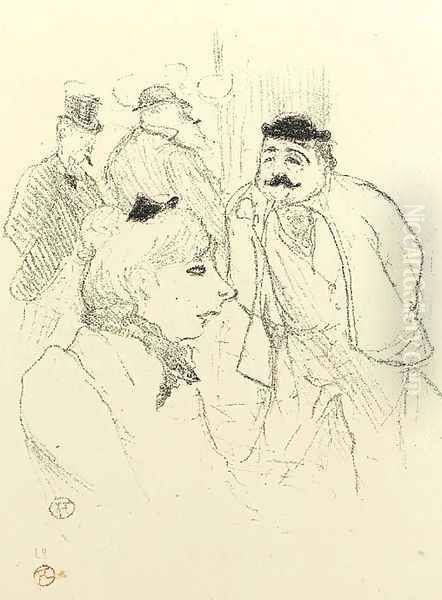 La Tige -- Moulin Rouge Oil Painting by Henri De Toulouse-Lautrec