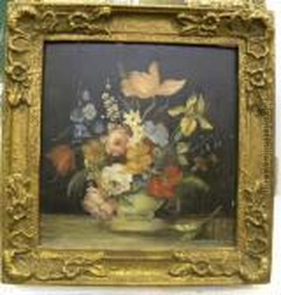 Vase Of Flowers Oil Painting by Jan van Kessel