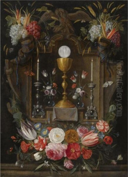 The Eucharist Oil Painting by Jan van Kessel