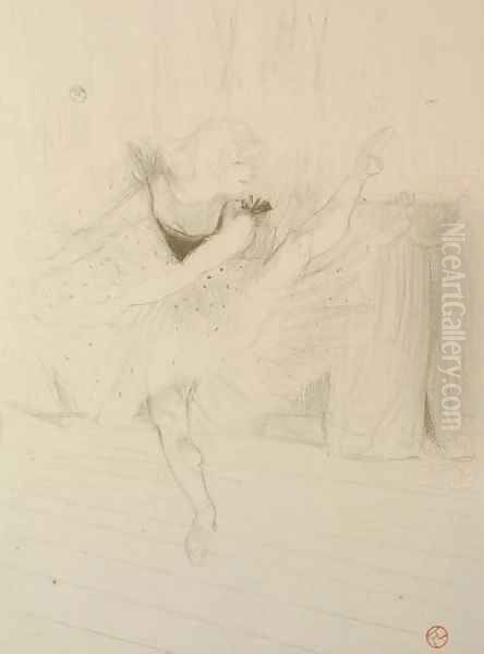 Miss Ida Heath, danseuse anglaise Oil Painting by Henri De Toulouse-Lautrec