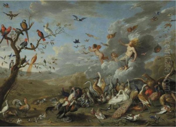 An Allegory Of Air Oil Painting by Jan van Kessel