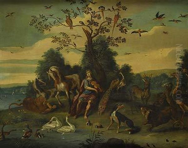 Orfeo Y Los Animales Oil Painting by Jan van Kessel