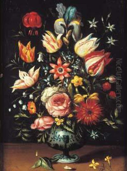 Bouquet De Fleurs Oil Painting by Jan van Kessel