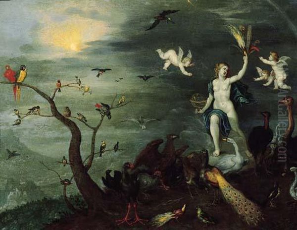 An Allegory Of Air Oil Painting by Jan van Kessel