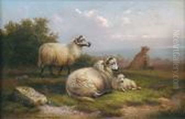 Landliche Idylle Oil Painting by Cornelis van Leemputten