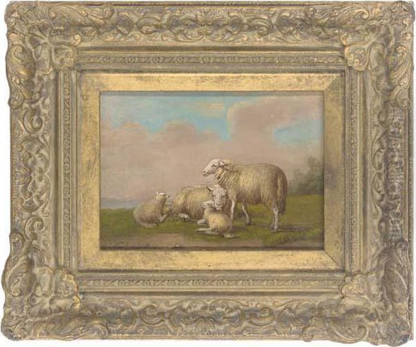 Sheep Resting In The Sun Oil Painting by Cornelis van Leemputten