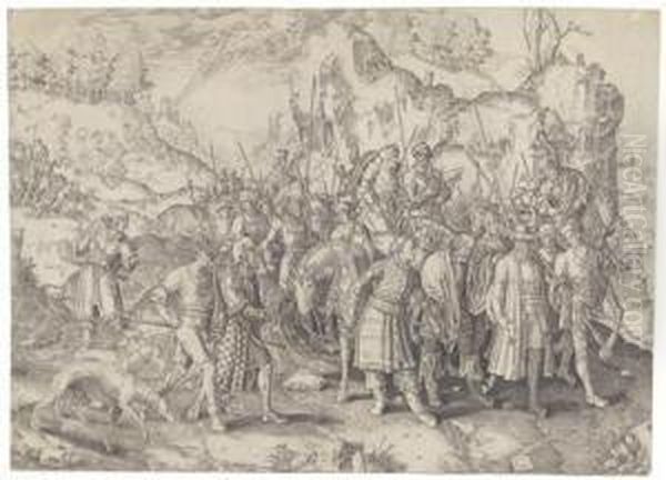 The Coversion Of Saint Paul Oil Painting by Lucas Van Leyden