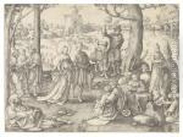 The Dance Of Saint Mary Magdalen Oil Painting by Lucas Van Leyden