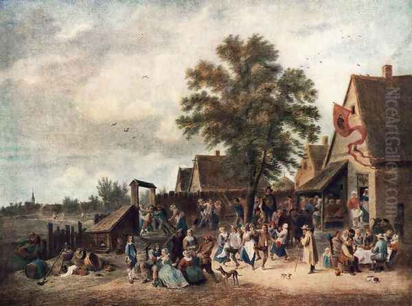 The Village Feast 1646 Oil Painting by David The Younger Teniers