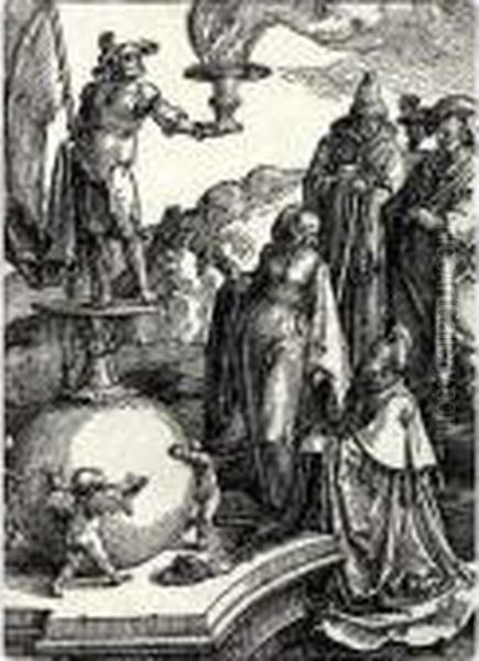 Solomon's Idolatry Oil Painting by Lucas Van Leyden