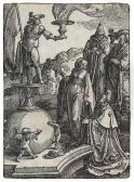 Solomon's Idolatry Oil Painting by Lucas Van Leyden