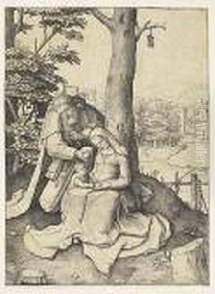 The Holy Family Oil Painting by Lucas Van Leyden