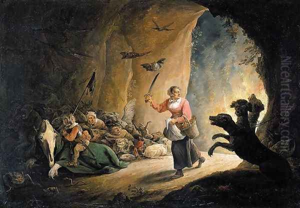 Dulle Griet (Mad Meg) 1640s Oil Painting by David The Younger Teniers