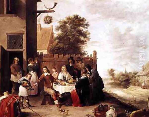 The Feast of the Prodigal Son, 1644 Oil Painting by David The Younger Teniers